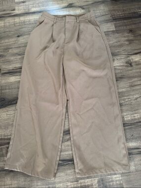 Cider Wide-Leg Chino Pants in Light brown